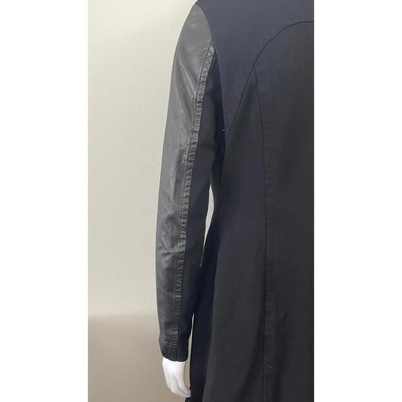 RUDSAK LEATHER AVANT GARDE ASYMMETRICAL LEATHER WOOL JACKET - Picture 14 of 15